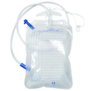 Closed ended wearable urine collection bag